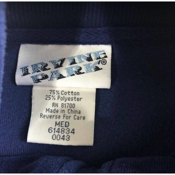 Vintage Irvine Park Women's Blue Velour Jacket Medium Long Sleeve Retro - Picture 8 of 11